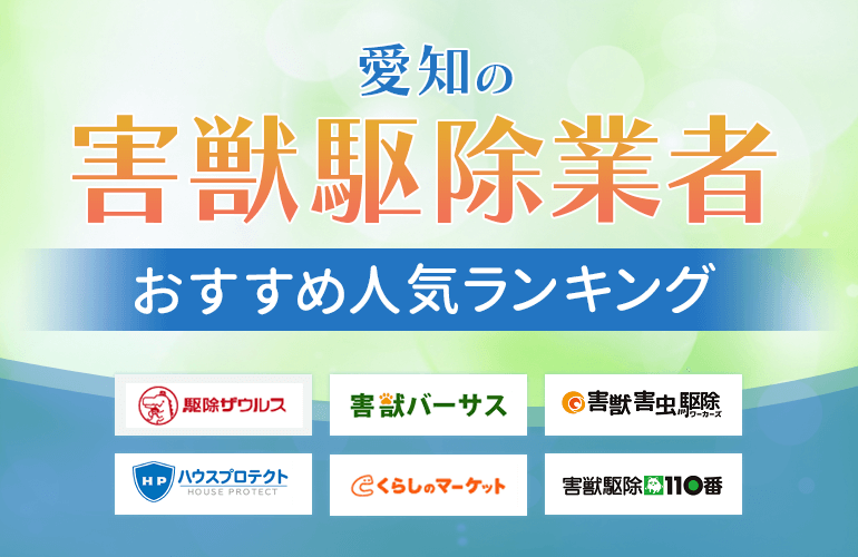 愛知の害獣駆除業者おすすめ人気ランキング